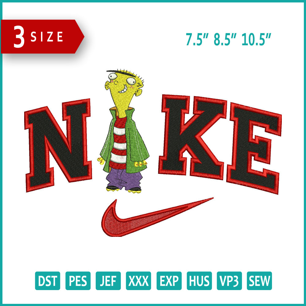 Archivos de diseño de bordado Nike Ed - 3 tamaños