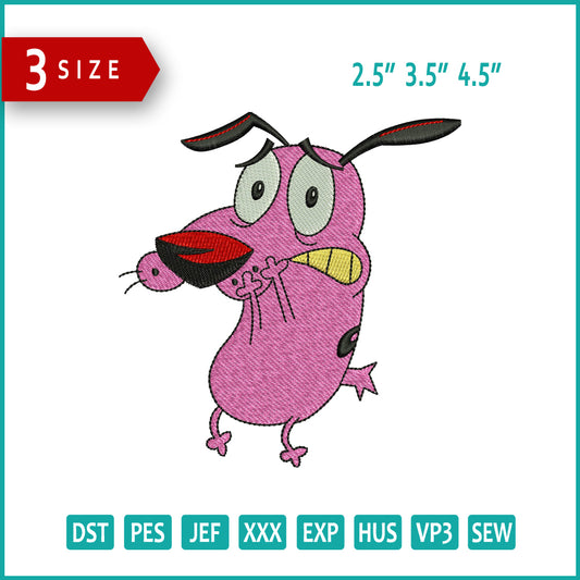 Archivos de diseño de bordado Courage v2 - 3 tamaños