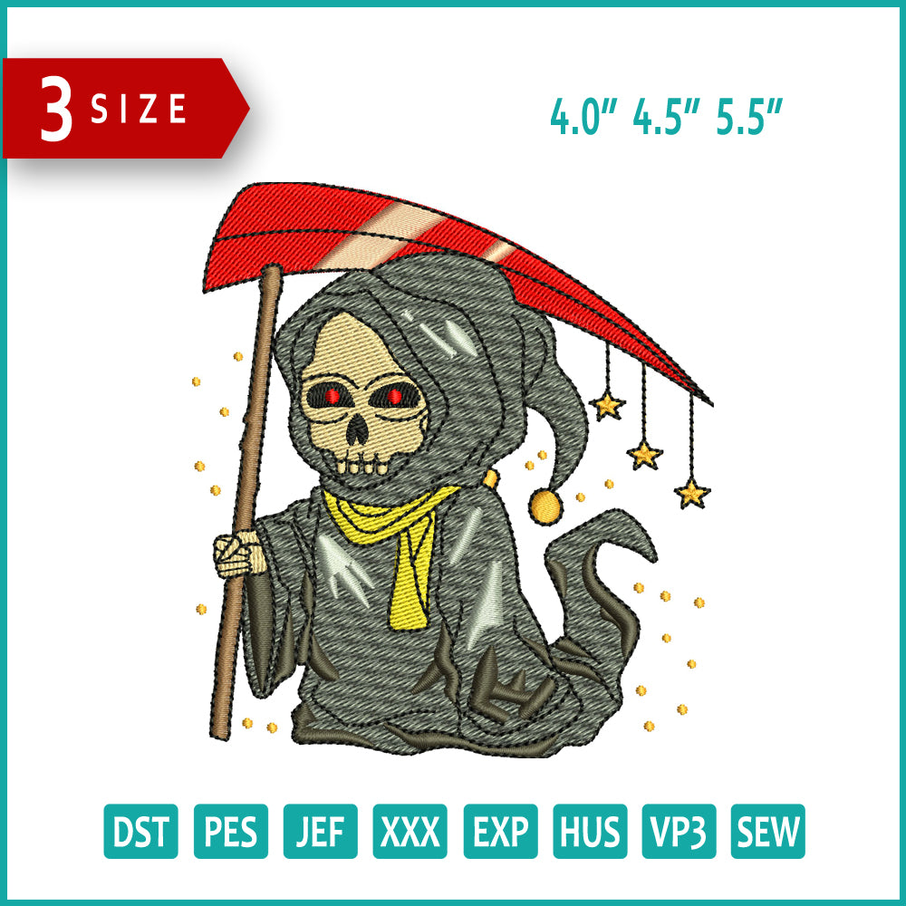 Spooky Ghost Embroidery Files - 3 Size's