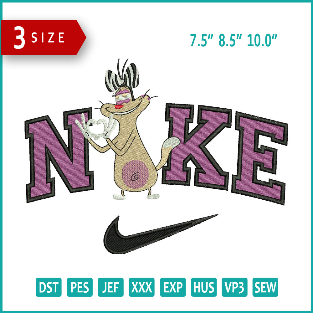 Nike Olivia Embroidery Design Files 3 Size s Online Embroidery  