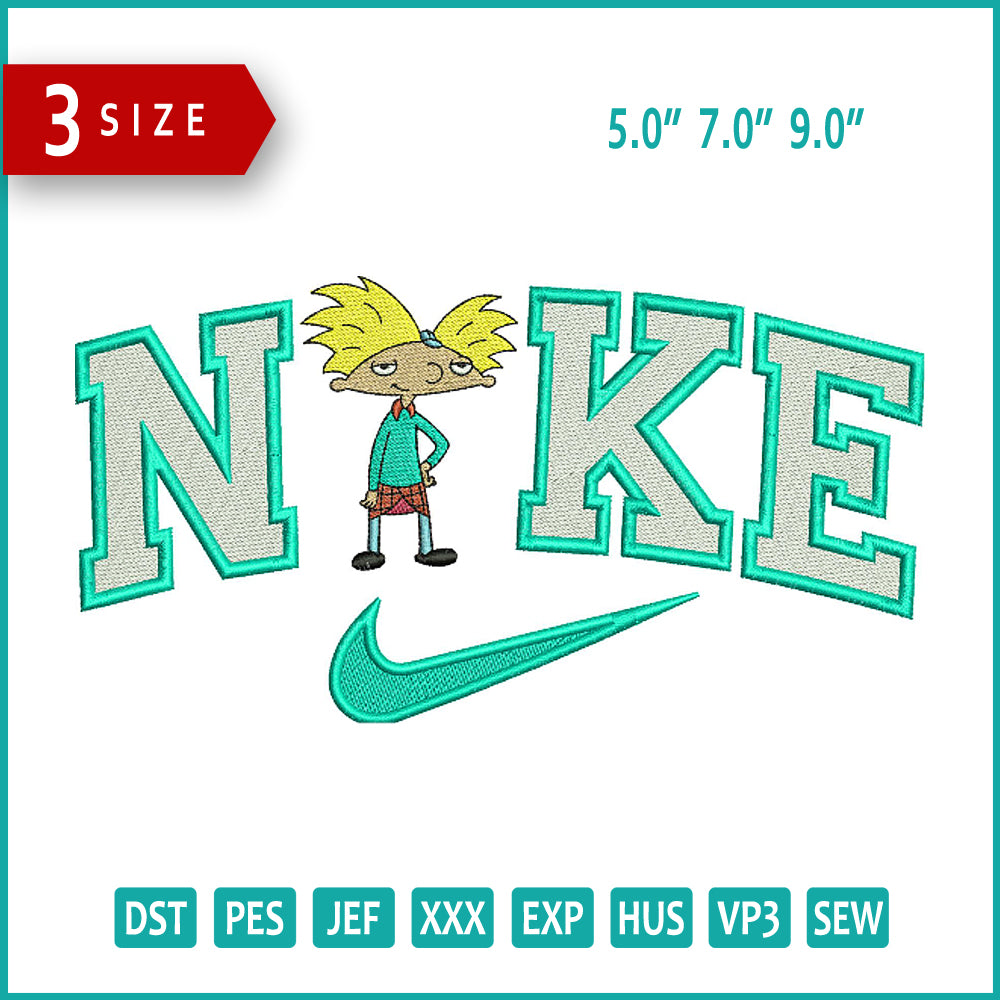 Archivos de diseño de bordado de Nike Arnold - 3 tamaños