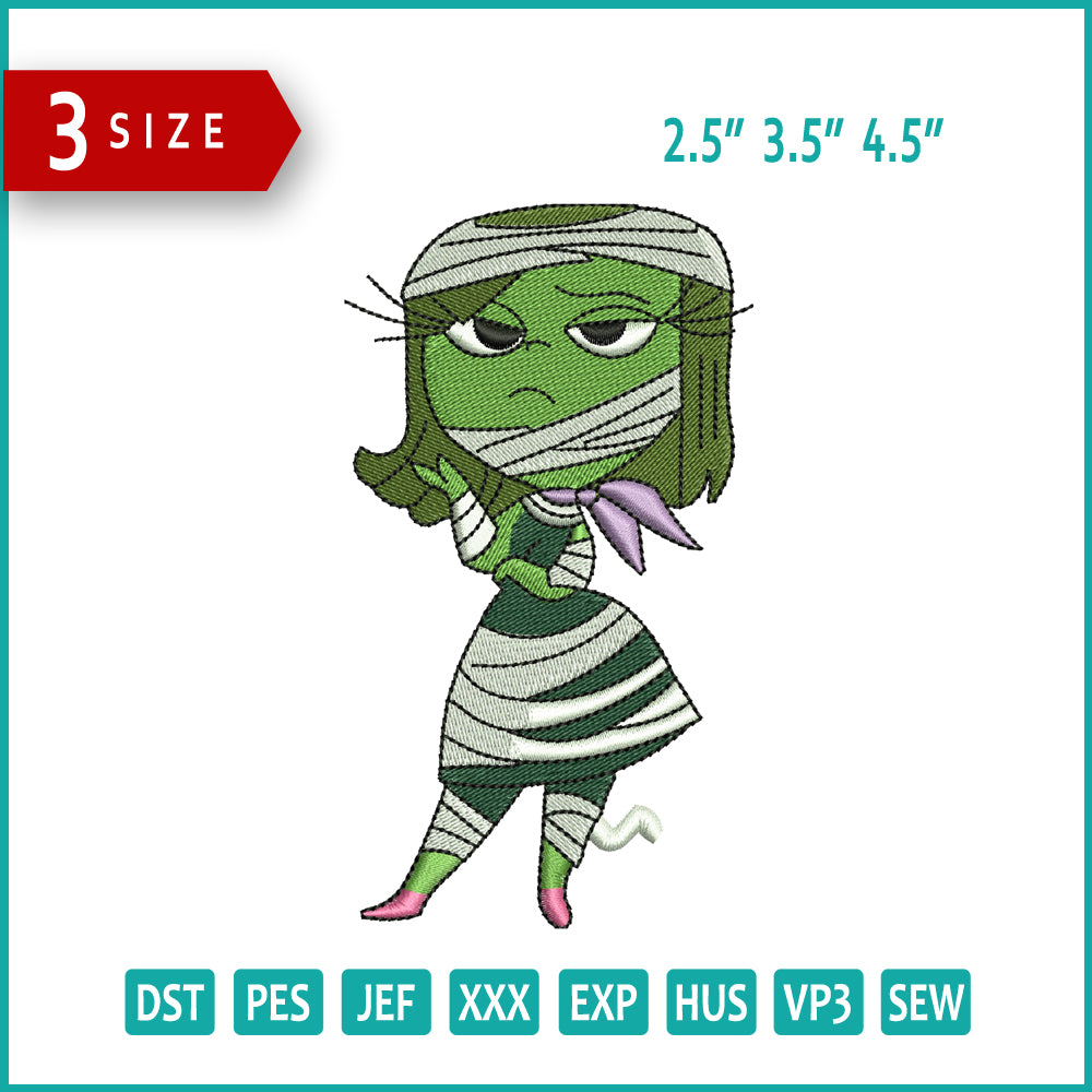 Halloween Disgust Embroidery Files - 3 Size's