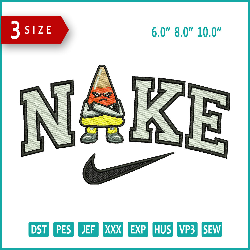 Archivos de diseño de bordado Nike Angry Pencil (3 tamaños)
