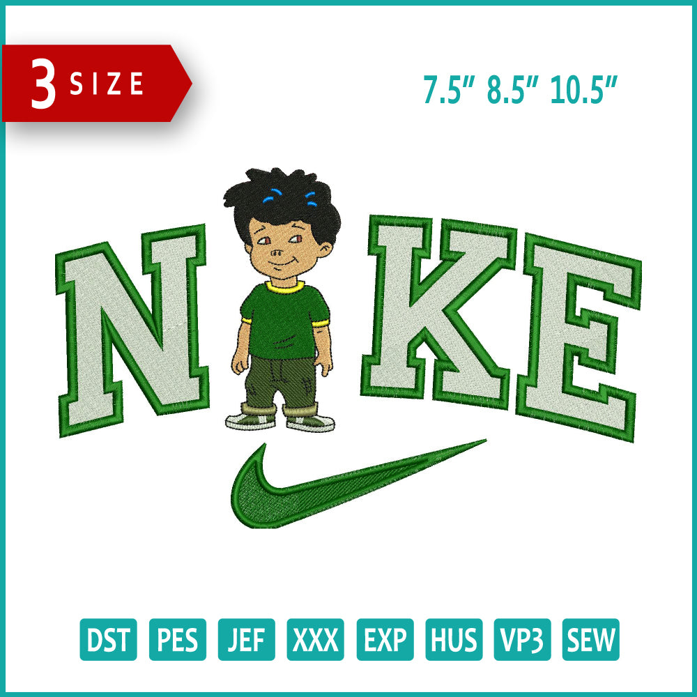 Archivos de diseño de bordado de Nick de Dragon Tales de Nike (3 tamaños)