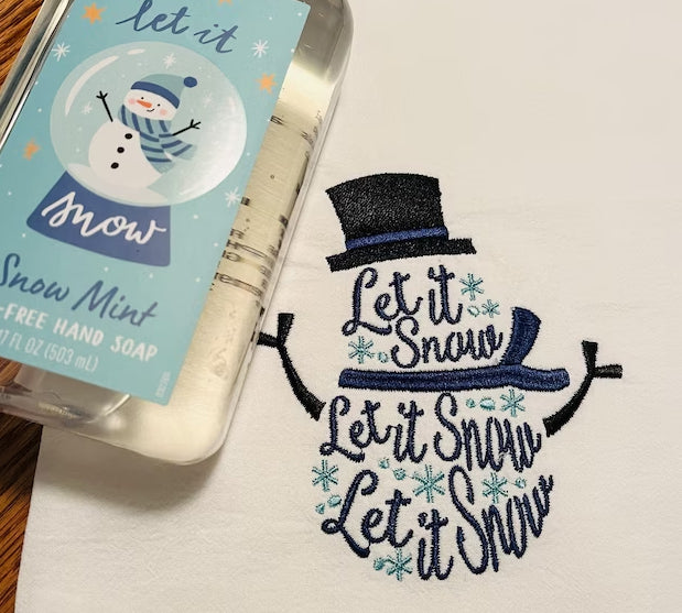 Archivos de diseño de bordado "Let It Snow" - 3 tamaños