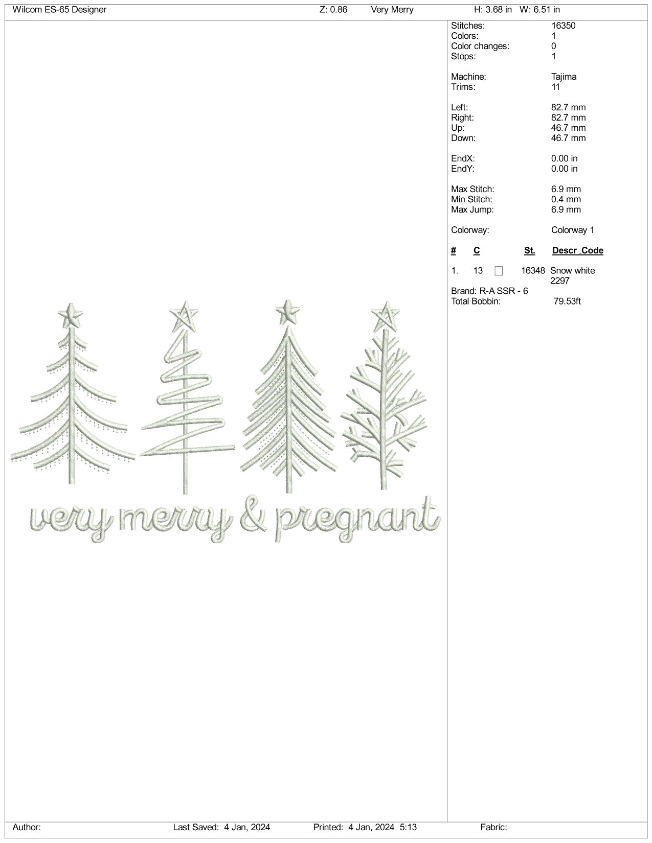 Archivos de diseño de bordado "Muy feliz y embarazada" - 3 tamaños