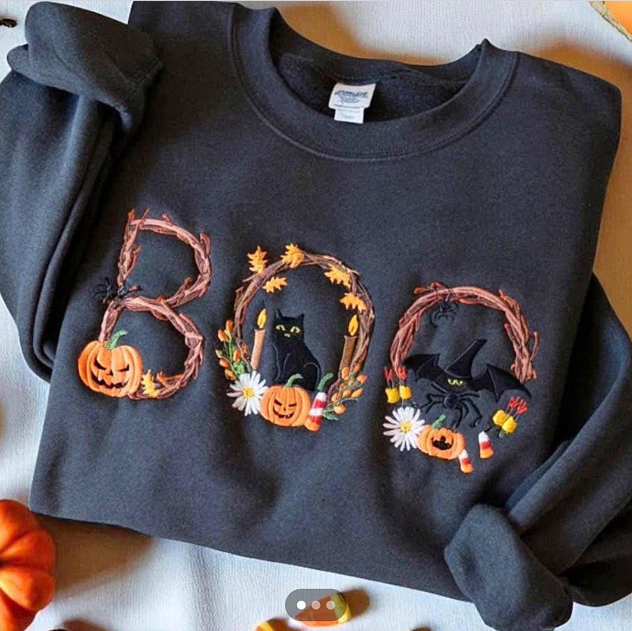 Spooky Boo Embroidery Design Files - 3 Size's