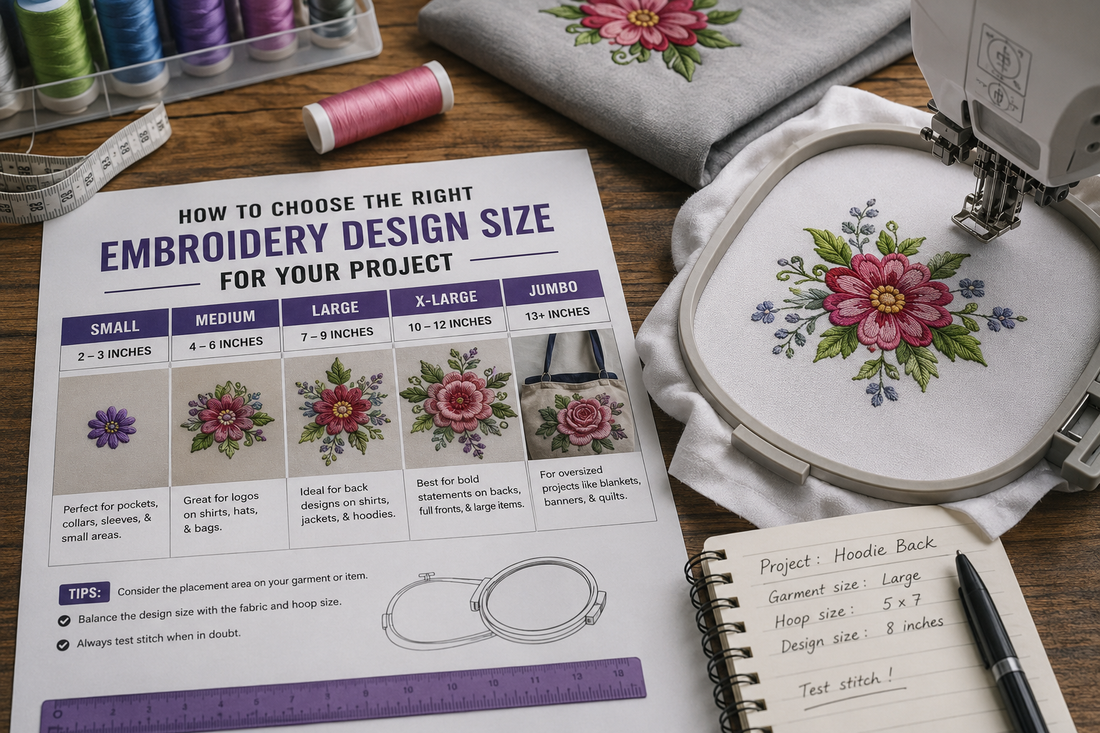How to Choose the Right Embroidery Design Size for Your Project