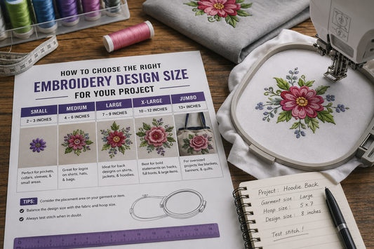 How to Choose the Right Embroidery Design Size for Your Project