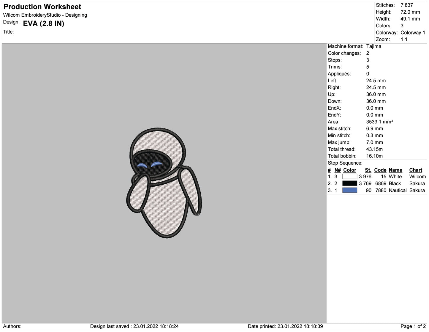 Eva Embroidery v2 Design Files - 4 Size's