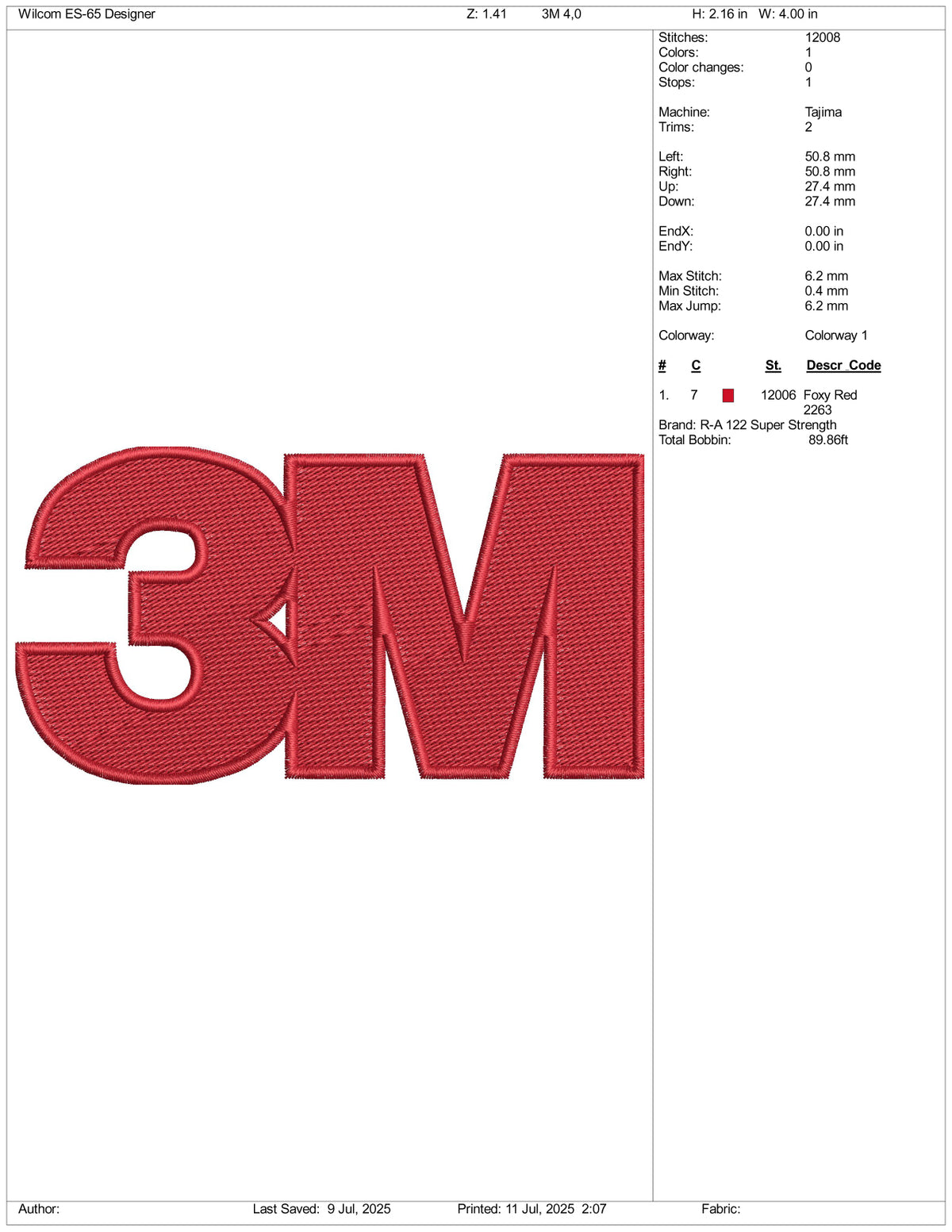 3m Design Label Design 3M Logo Embroidery Design Files - 3 Size's – Online Embroidery Designs