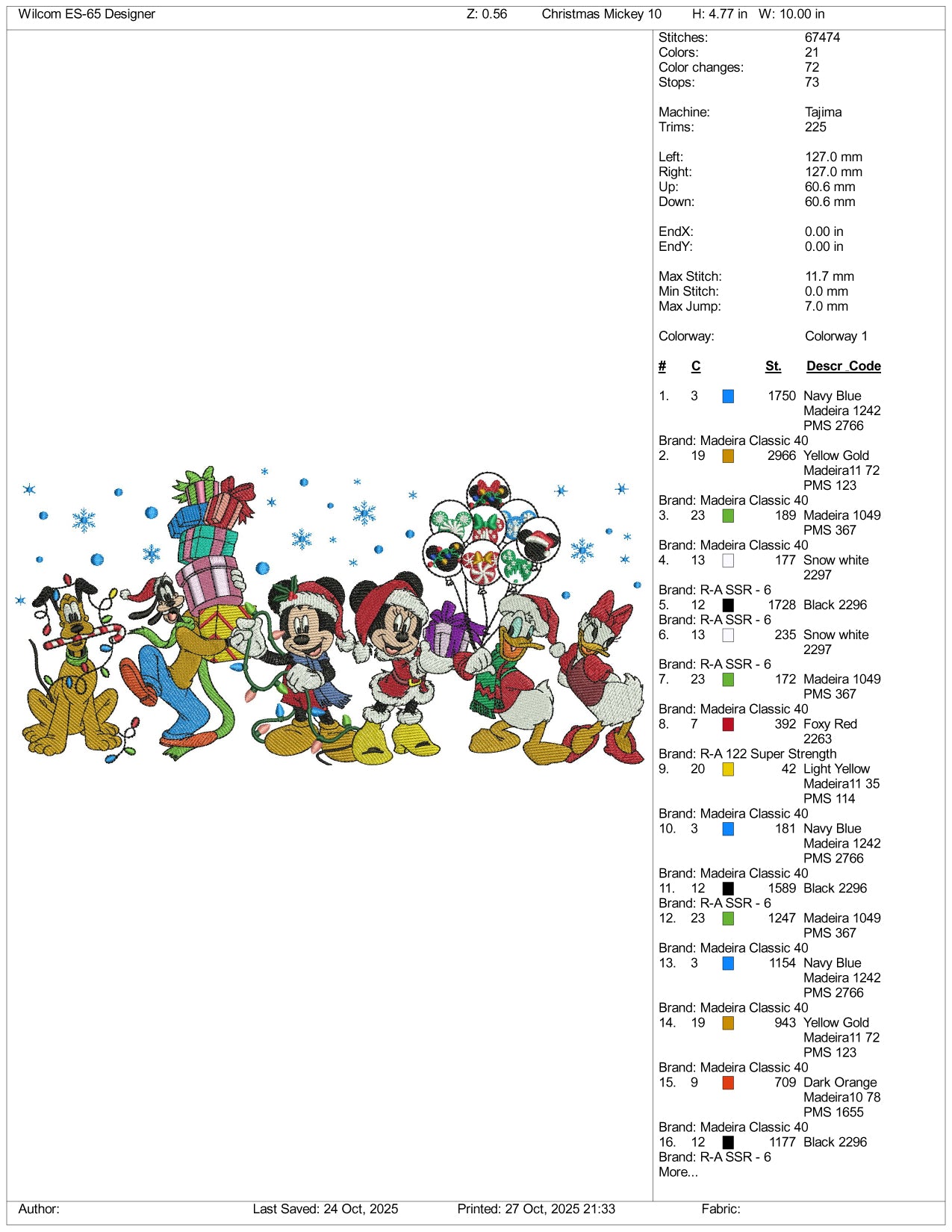 Disneyland Celebration  Embroidery Design Files - 3 Size's
