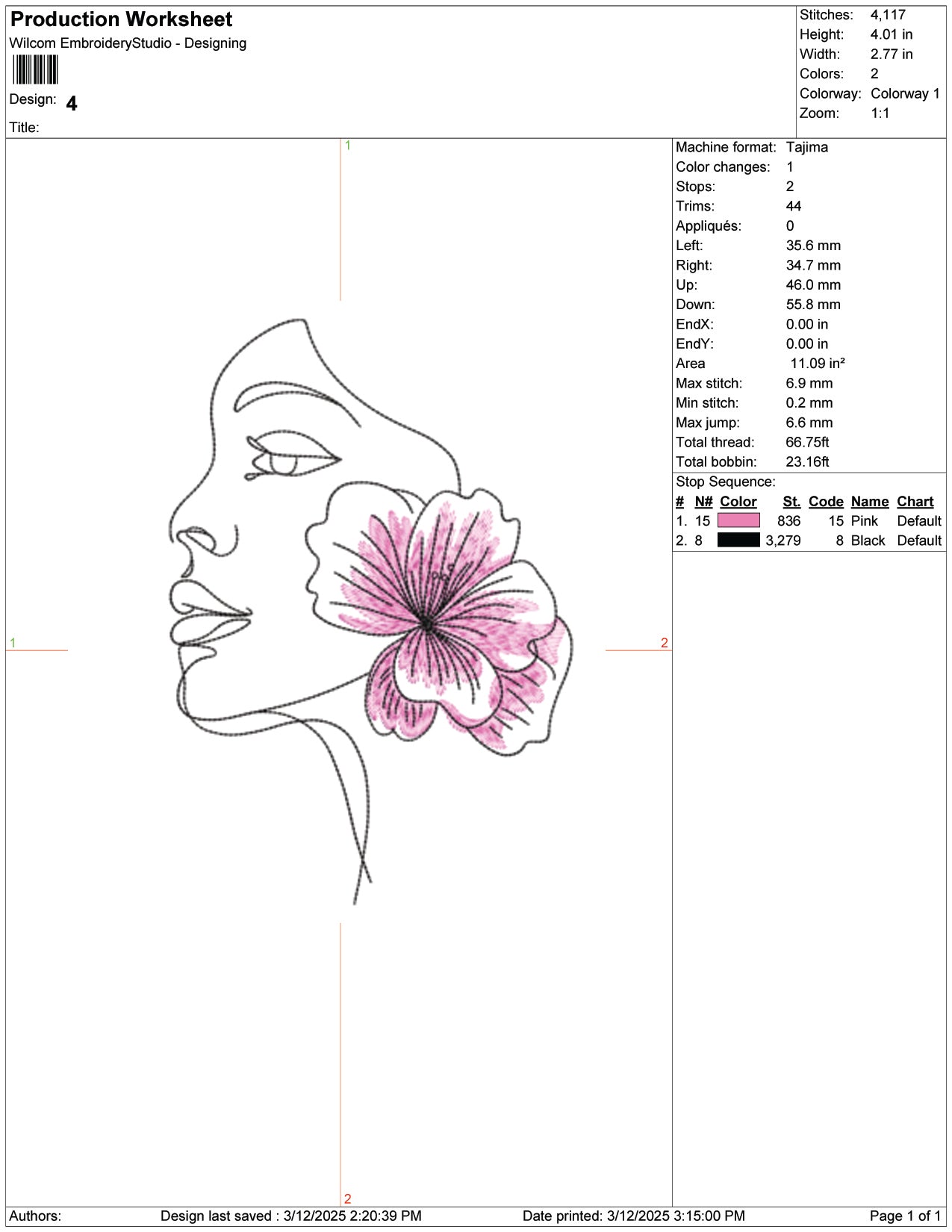 Floral Serenity Embroidery Design Files - 9 Size's