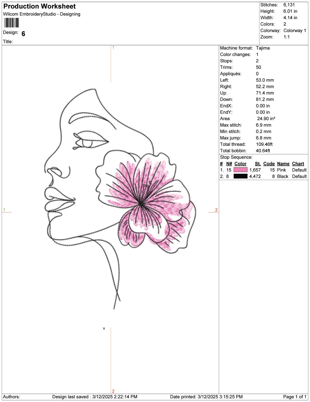 Floral Serenity Embroidery Design Files - 9 Size's