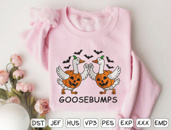 Goosebumps Ducks Embroidery Design Files - 1 Size