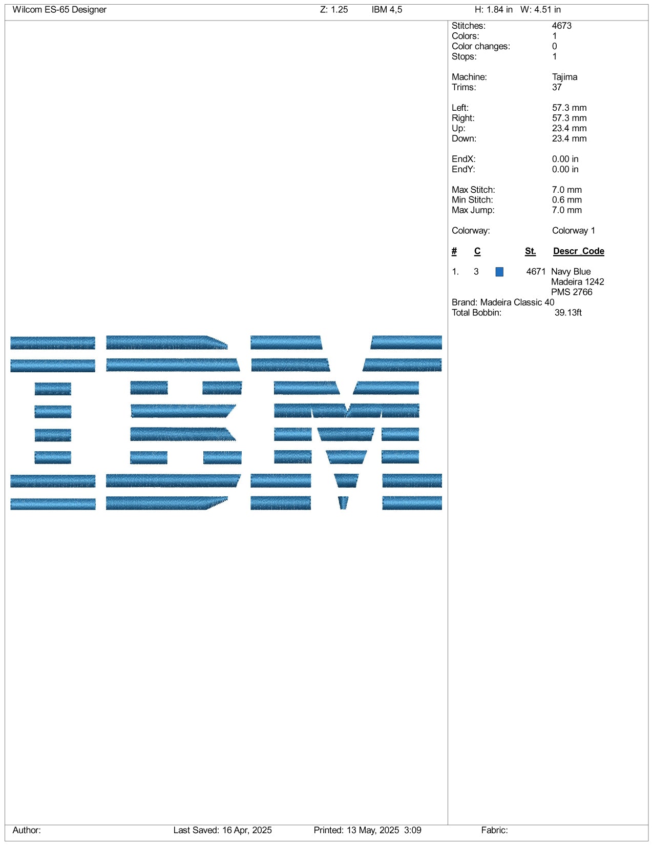 IBM Logo Embroidery Design Files - 3 Size's – Online Embroidery Designs