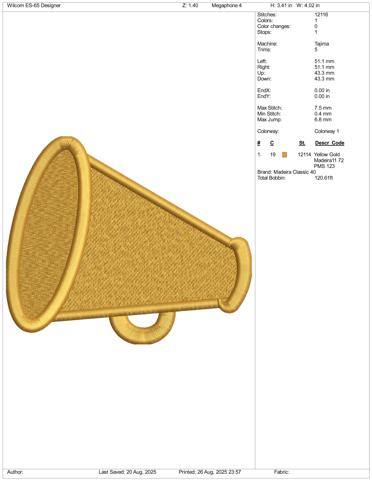 Mega Phone Embroidery Files - 3 Size's