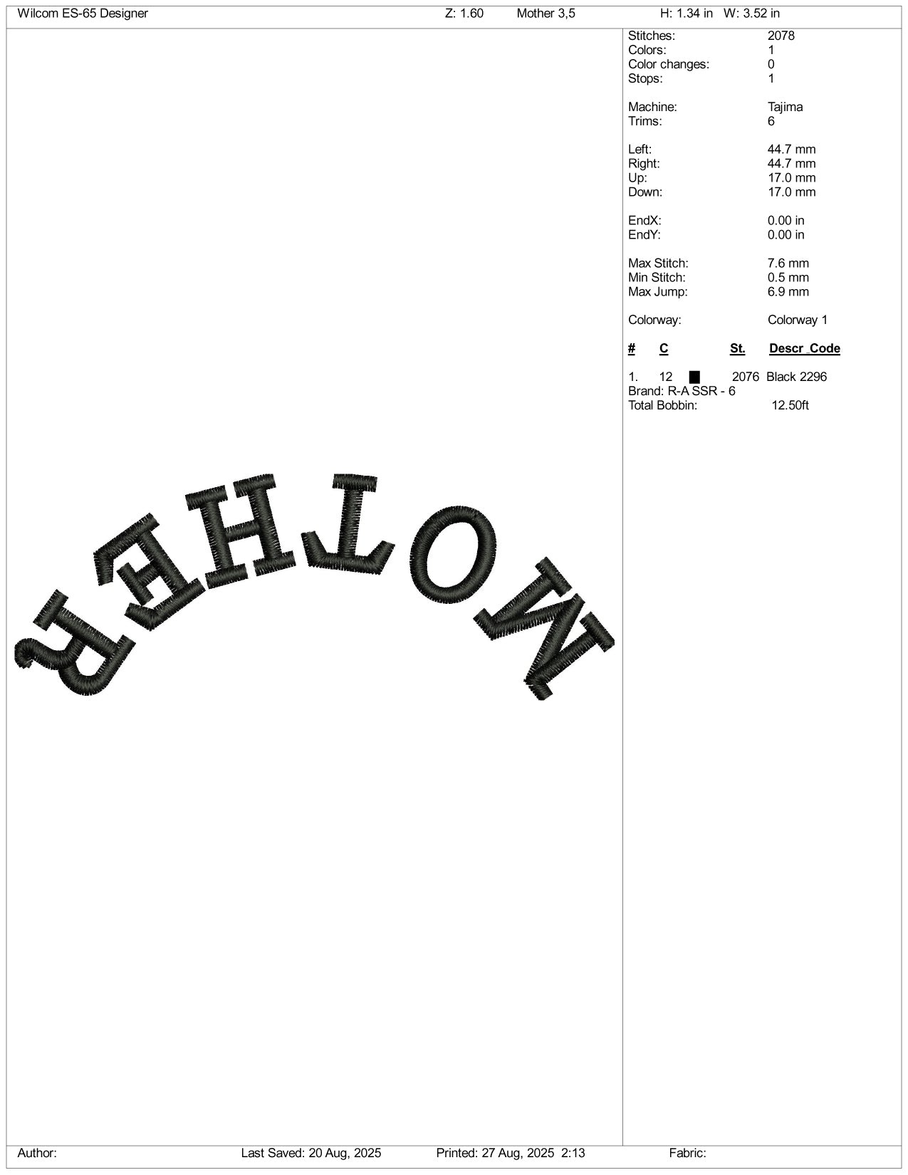Mother Embroidery Files - 3 Size's