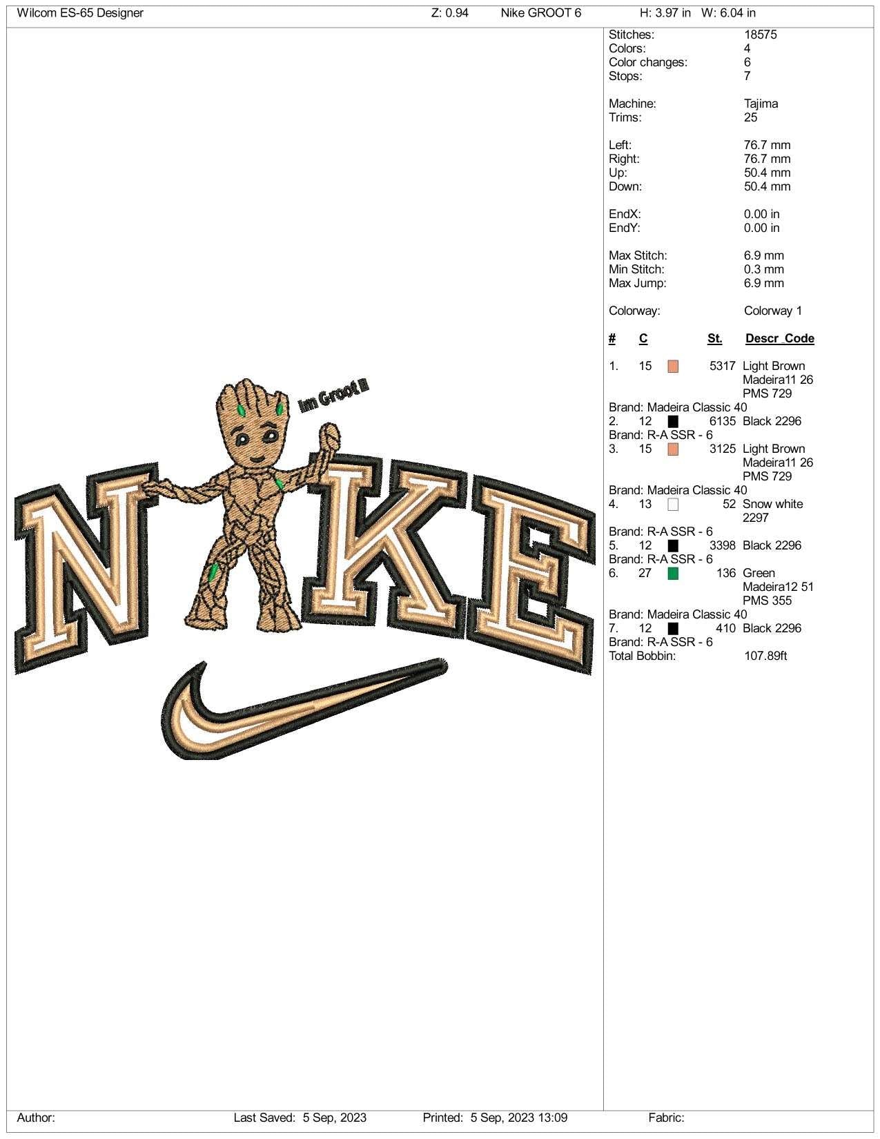 Nike Garoot Embroidery Design Files - 3 Size's