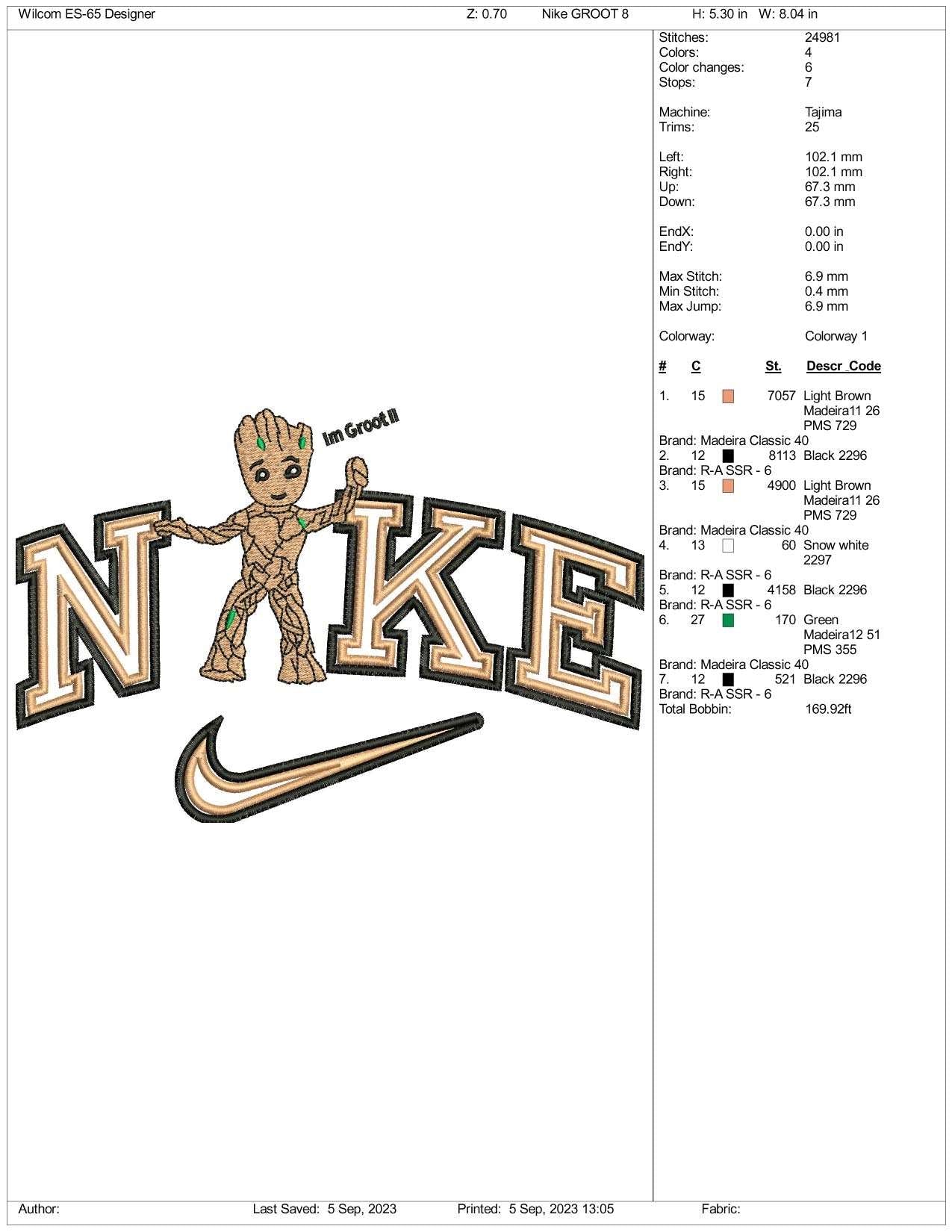 Nike Garoot Embroidery Design Files - 3 Size's