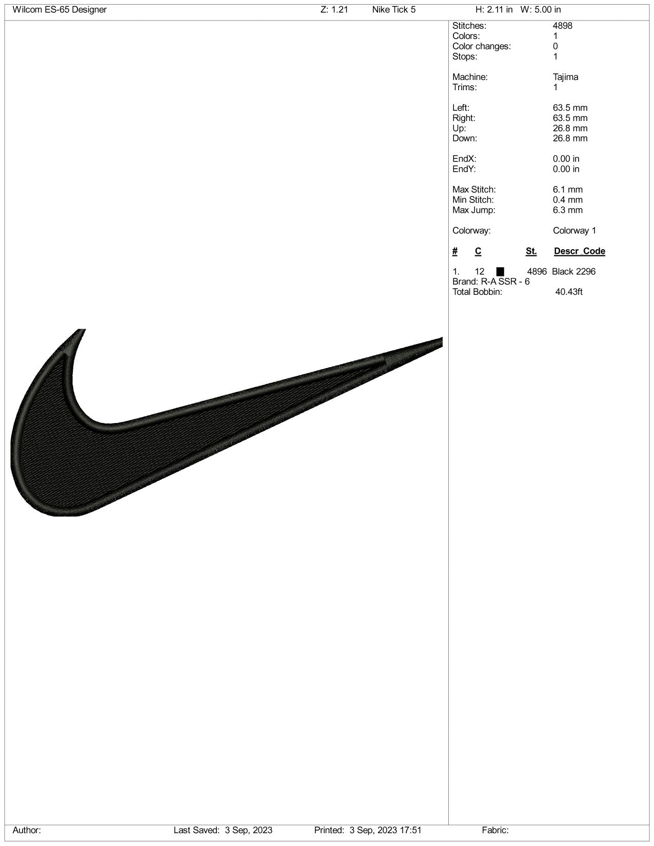 Nike tick best sale