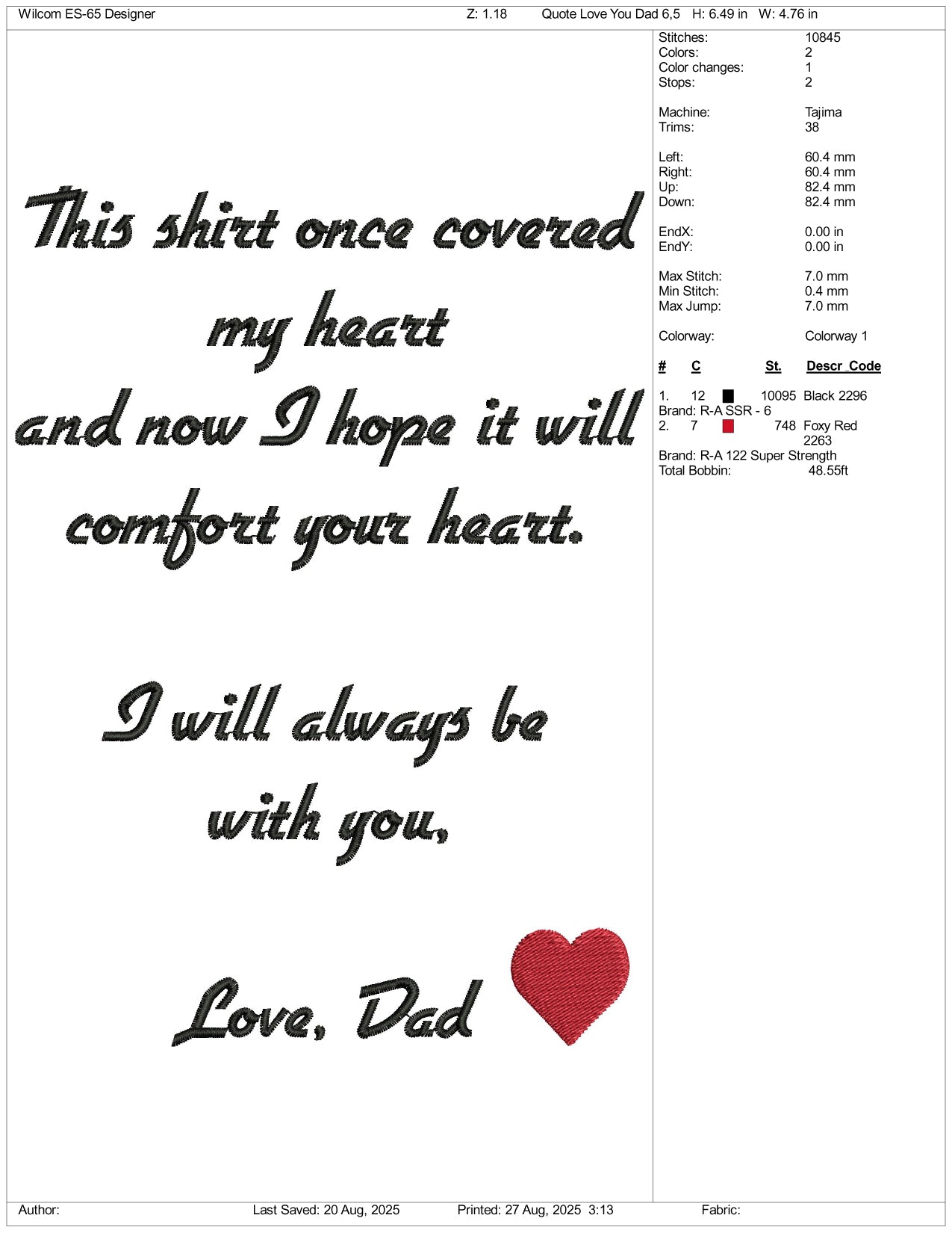 This Shirt Once Covered Embroidery Design Files - 3 Size's