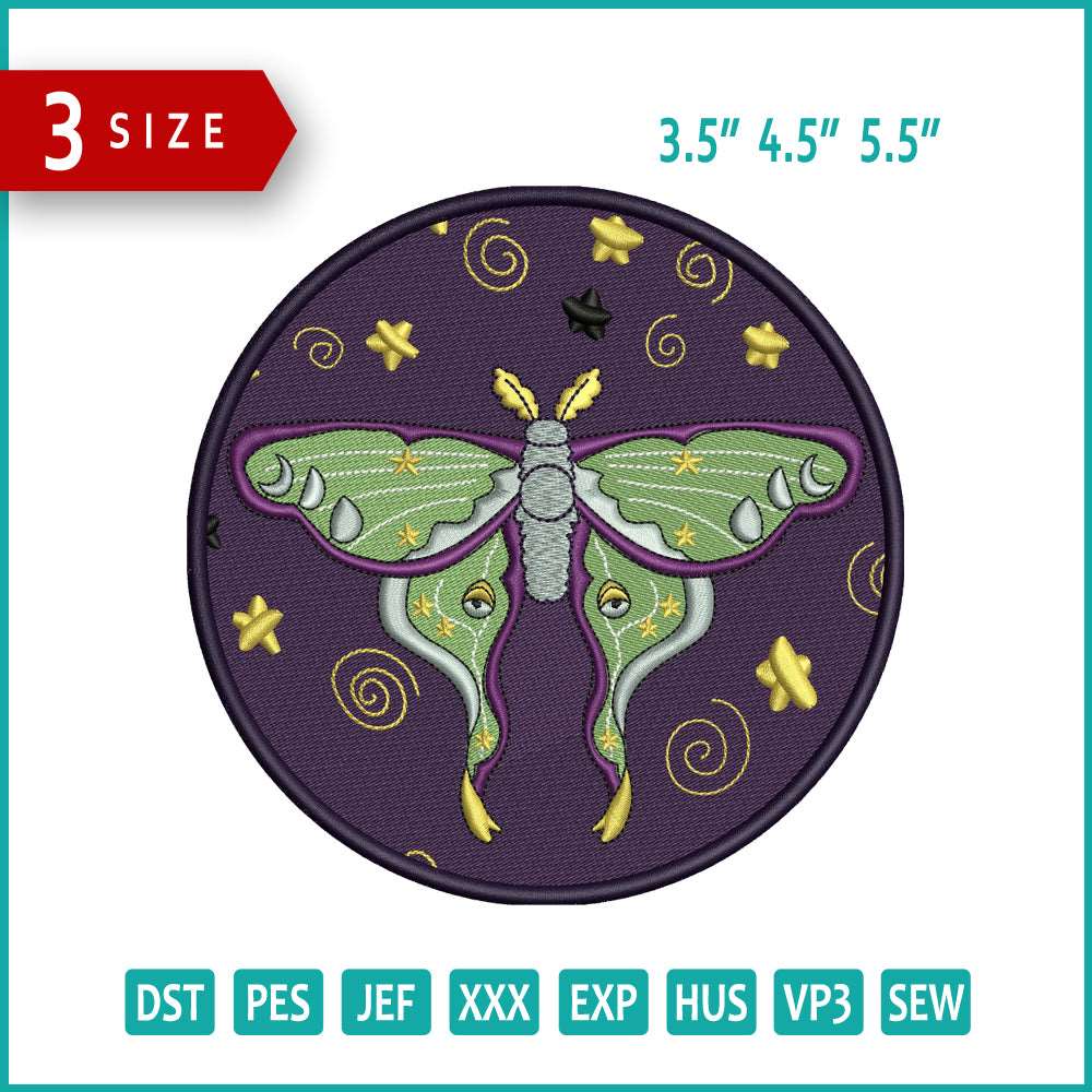 Batterfly Embroidery Design Files - 3 Size's