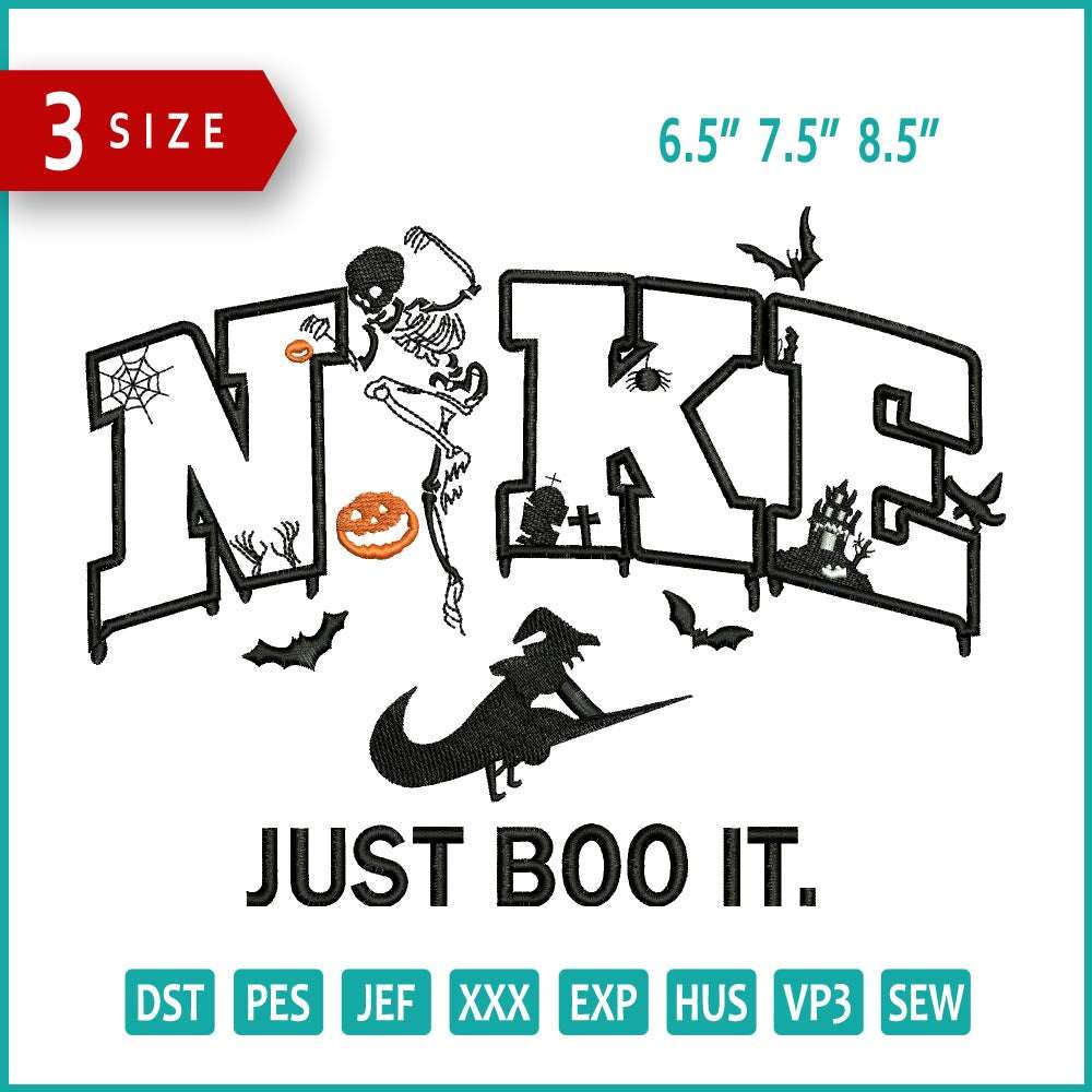 Nike Horror Embroidery Design Files - 3 Size's