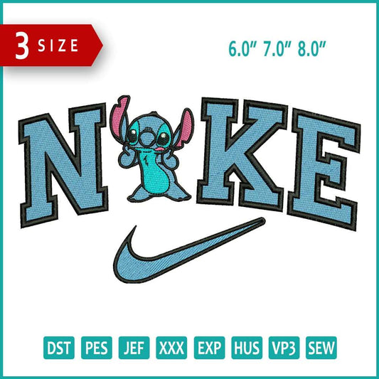 Nike Stitch Embroidery Design Files - 3 Size's