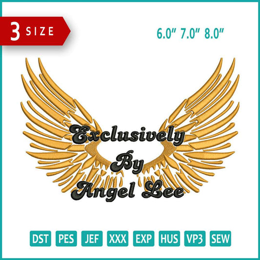 Exclusively by anger lee Embroidery Design Files - 3 Size's