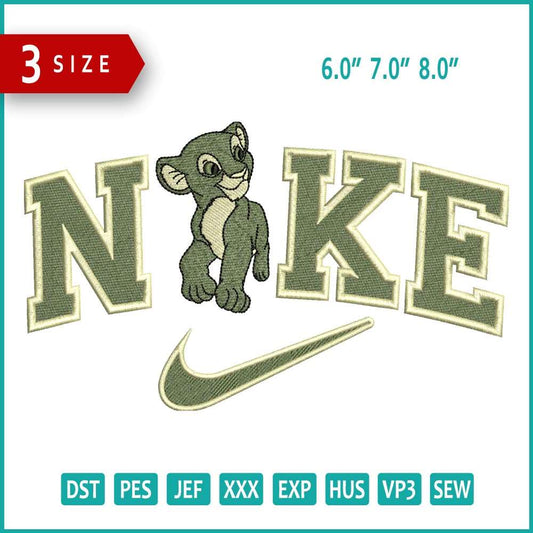 Nike Nala Embroidery Design Files - 3 Size's