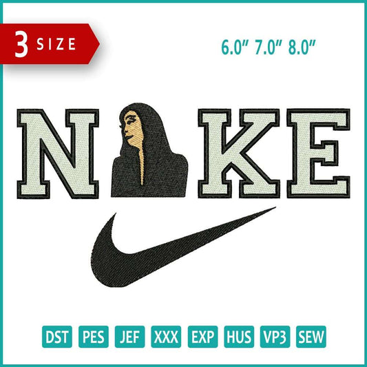 Nike Girl Embroidery Design Files - 3 Size's