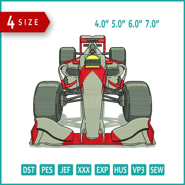 Car Engine Embroidery Sport Car Embroidery Design Files - 4 Size's – Online Embroidery Designs