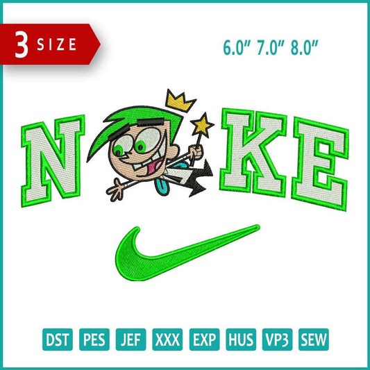 Nike Cosmo Embroidery Design Files - 3 Size's