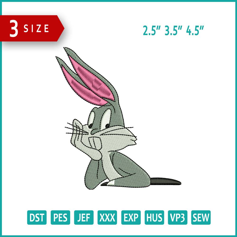 Bunny Embroidery Design Files - 3 Size's