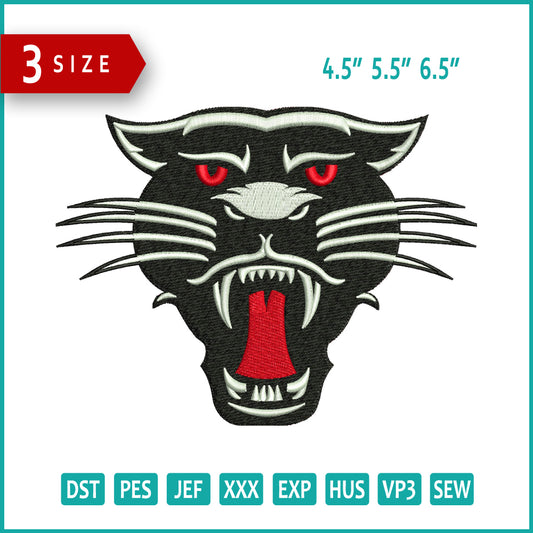 Roar Lion Face Embroidery Design Files - 3 Size's