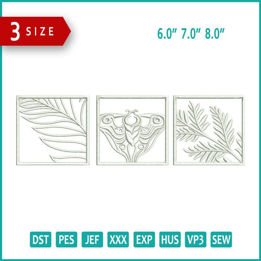 Art Embroidery Design Files - 3 Size's