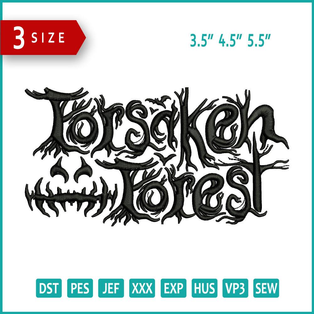 Forsaken Forest Embroidery Design Files - 3 Size's