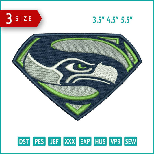 Eagle Logo Embroidery Design Files - 3 Size's