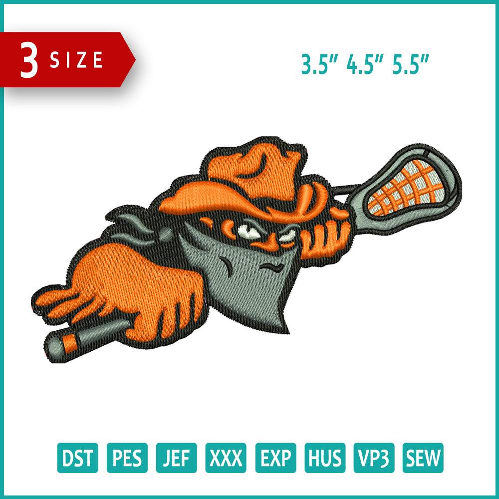 Buffalo Bandits Embroidery Design Files - 3 Size's