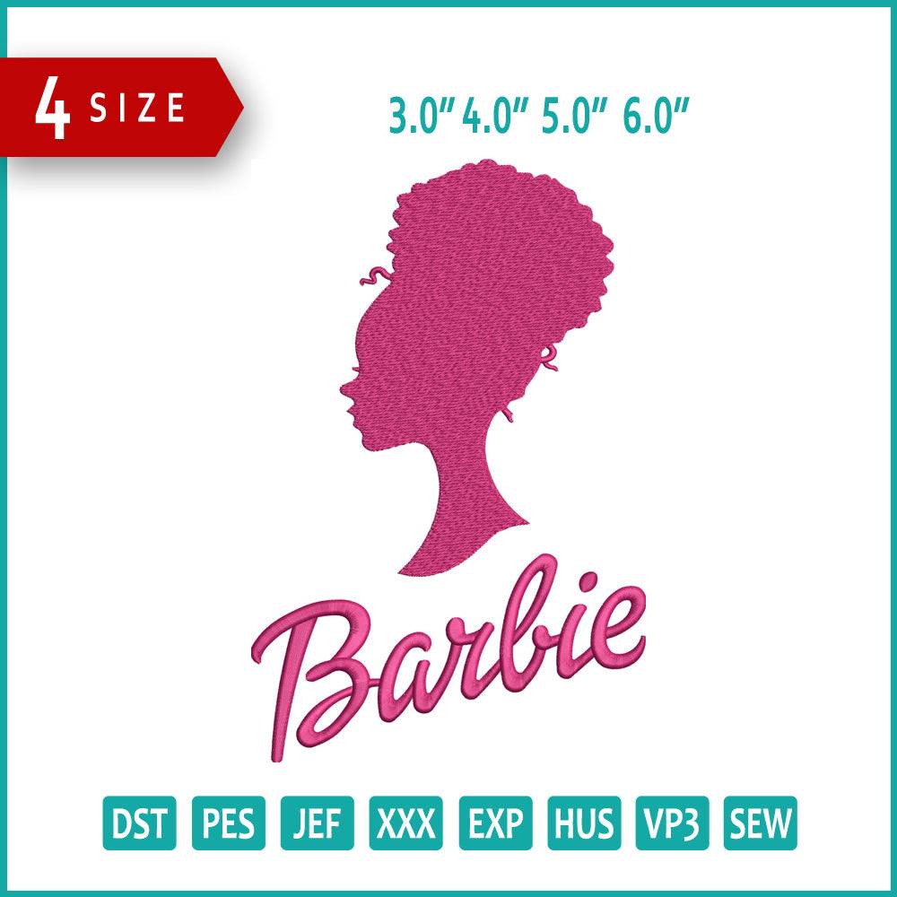 Barbie v2 Embroidery Design Files - 3 Size's