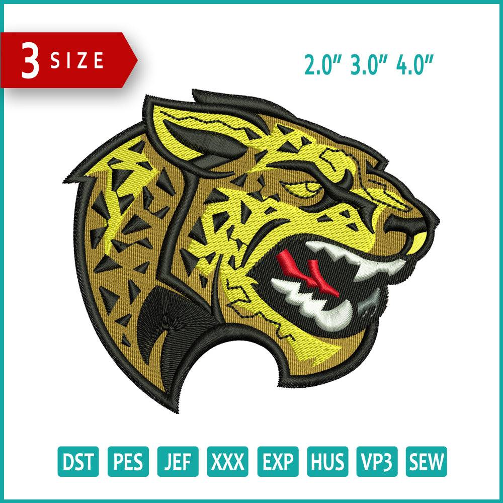 Jaguar Embroidery Design Files - 3 Size's