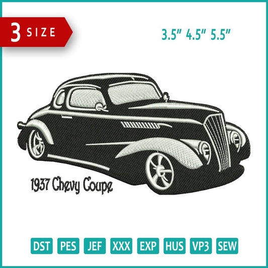 Chevrolet Special Deluxe Embroidery Design Files - 3 Size's