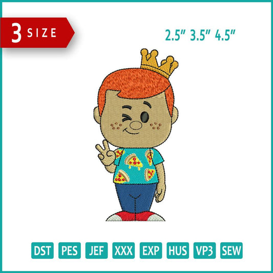 Freddy Funko v2 Embroidery Design Files - 3 Size's