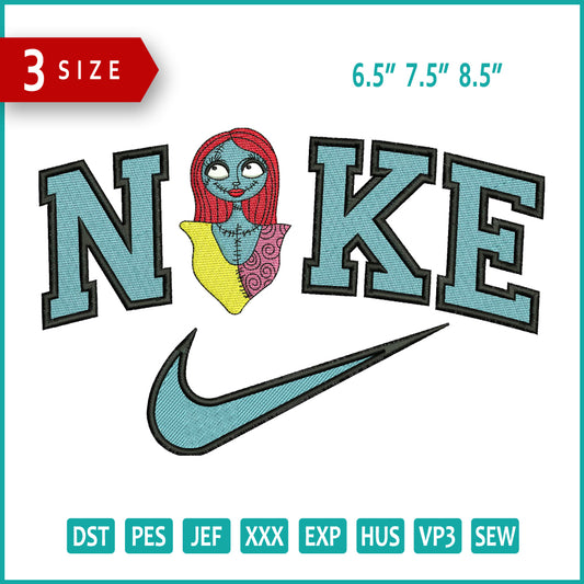 Nike Sally Embroidery Design Files - 3 Size's