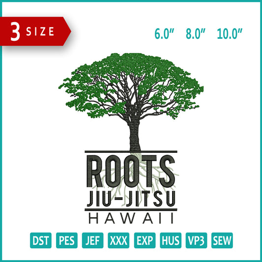 Archivos de bordado Roots Jiu Jitsu - 3 tamaños