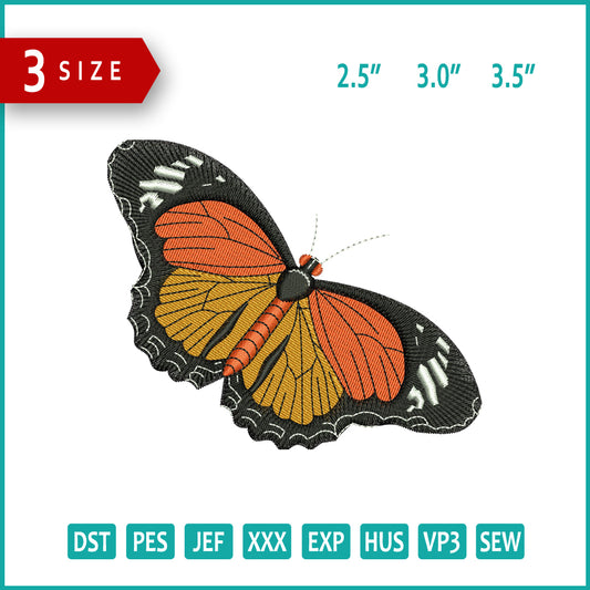 Butterfly v2 Embroidery Files - 3 Size's