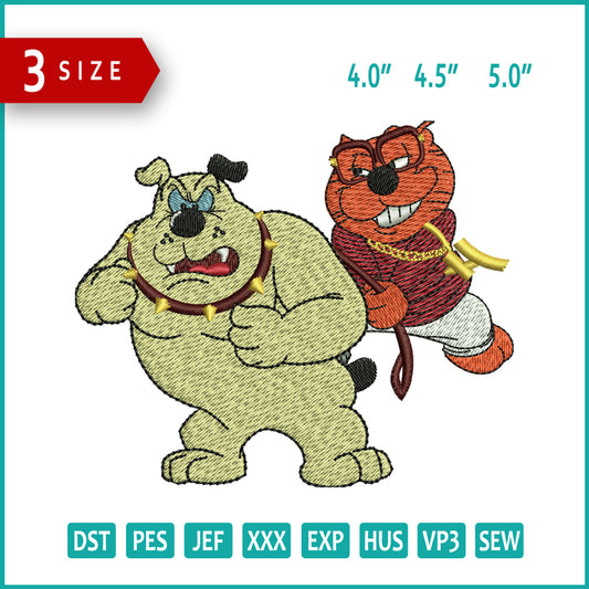 Heathcliff Embroidery Files - 3 Size's