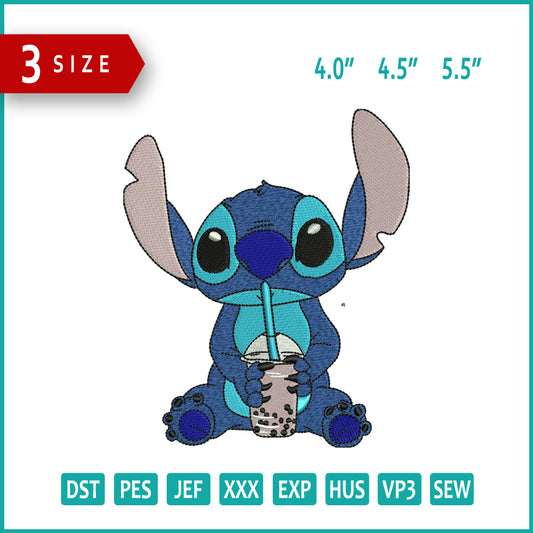 Stitch Juice Embroidery Design Files - 3 Size's