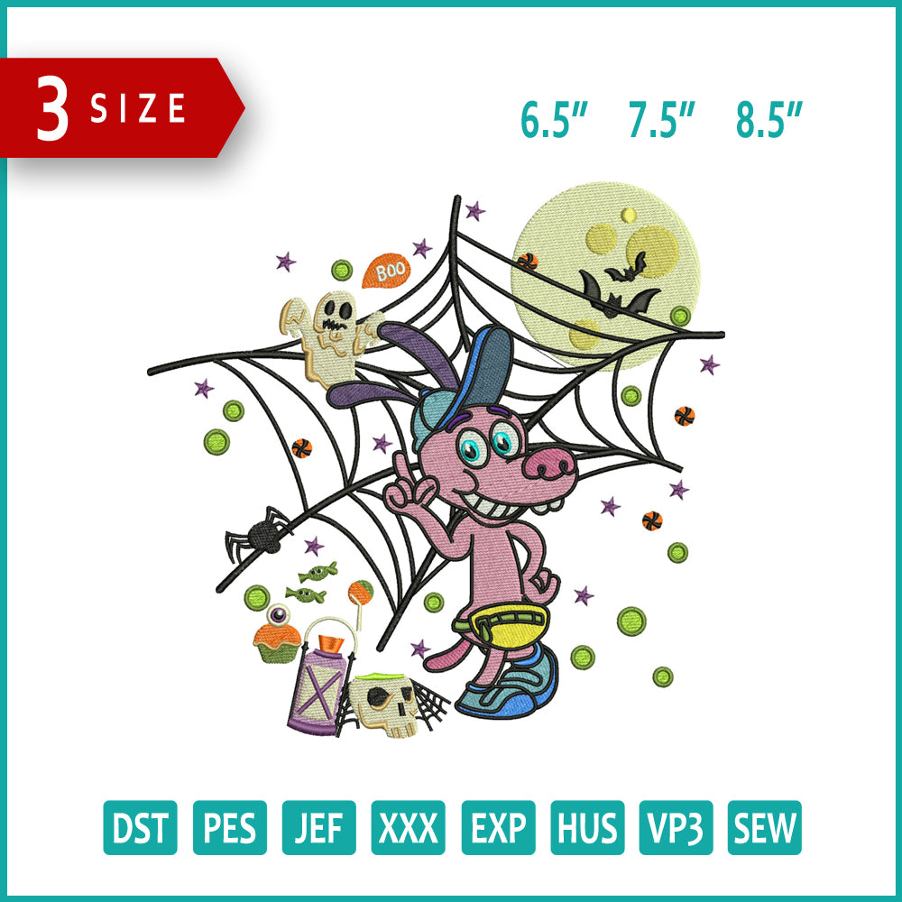 Bloofy Inside Out SpookyEmbroidery Design Files - 3 Size's